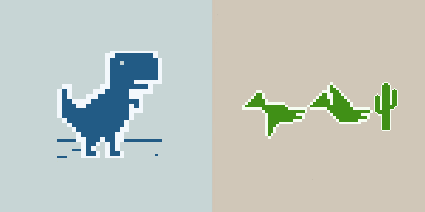 Chrome Dino – Offline T-Rex' Bandana